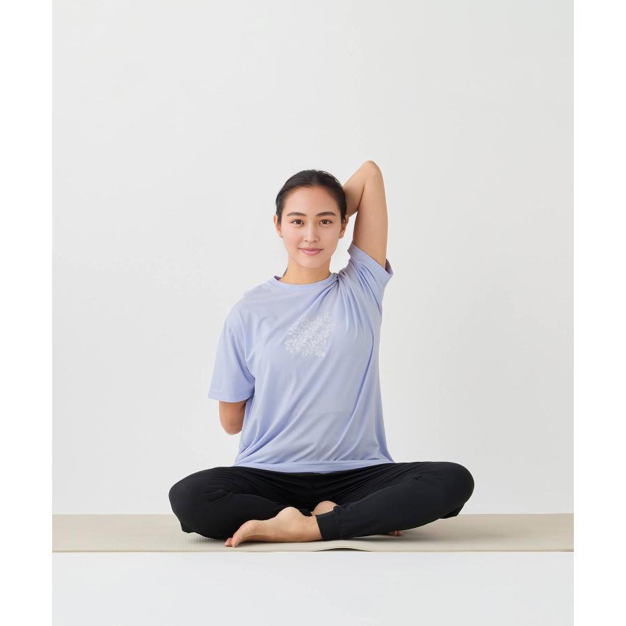 スリア suria ヨガ トップス レディース ブリュノティー su-t802 半袖tシャツ ビッグT ストレッチ ピラティス リラックスウェア かわいい おしゃれ 2026年 春夏 | suria | 12