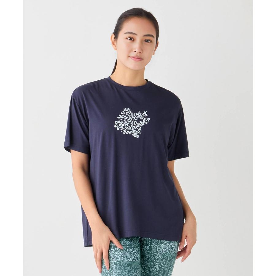 スリア suria ヨガ トップス レディース ブリュノティー su-t802 半袖tシャツ ビッグT ストレッチ ピラティス リラックスウェア かわいい おしゃれ 2026年 春夏 | suria | 03