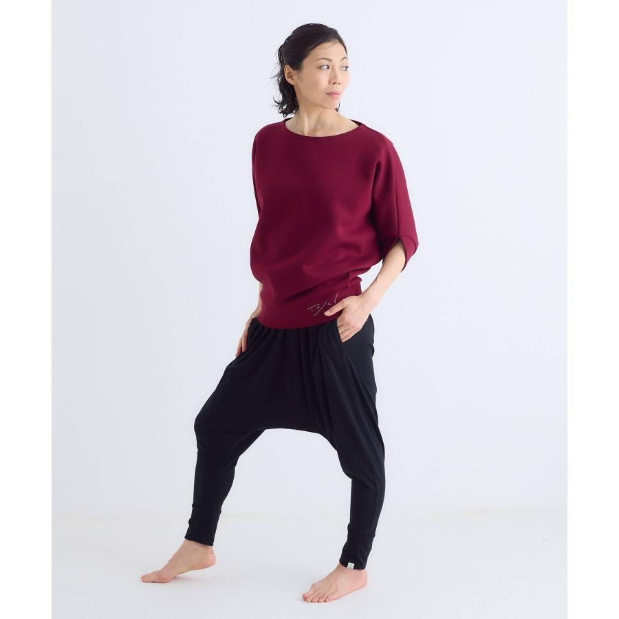 テジャス ヨガ セール tejas ヨガ トップス レディース ドルマン ゆったり 体型カバー ワータトップス tl252142 五分袖 ニット ピラティス リラックスウェア か | tejas | 09