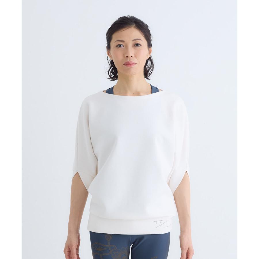 テジャス ヨガ セール tejas ヨガ トップス レディース ドルマン ゆったり 体型カバー ワータトップス tl252142 五分袖 ニット ピラティス リラックスウェア か | tejas | 04