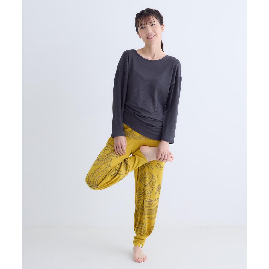 テジャス ヨガ セール tejas ヨガ トップス レディース 着痩せ ゆったり 体型カバー サラティトップス tl252182 七分袖 軽い ピラティス リラックスウェア かわ | tejas | 10