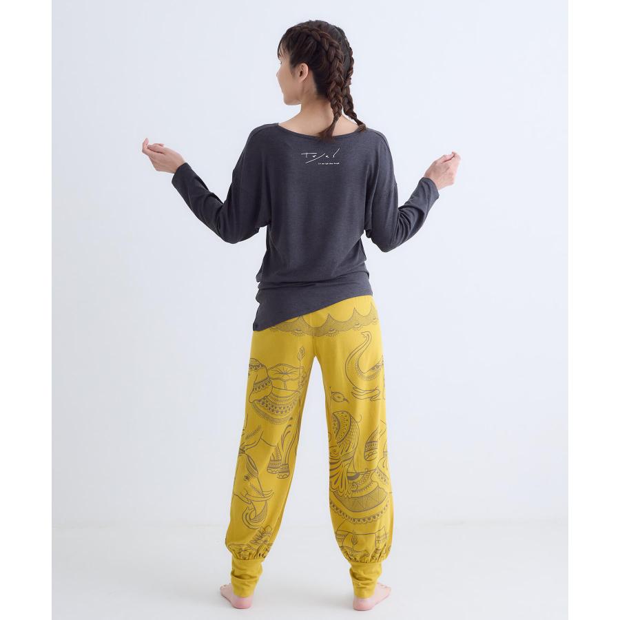 テジャス ヨガ セール tejas ヨガ トップス レディース 着痩せ ゆったり 体型カバー サラティトップス tl252182 七分袖 軽い ピラティス リラックスウェア かわ | tejas | 11