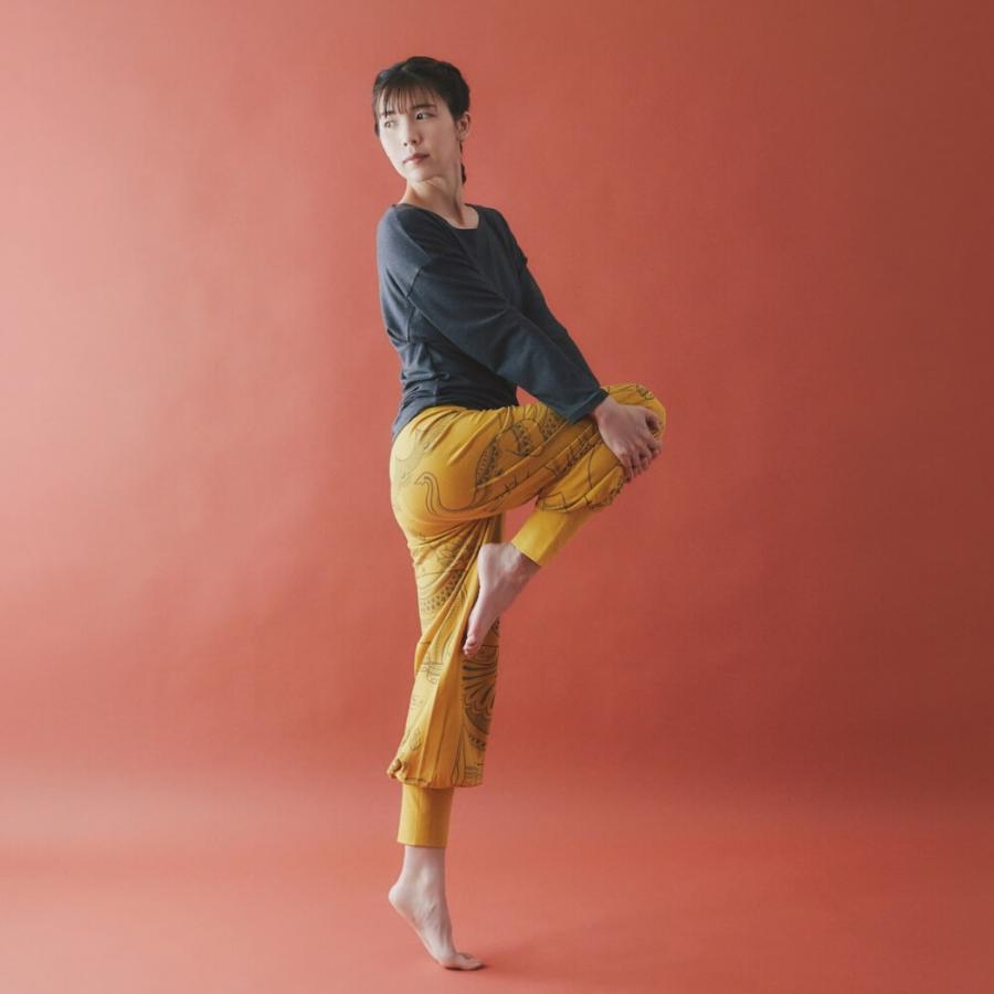 テジャス ヨガ セール tejas ヨガ トップス レディース 着痩せ ゆったり 体型カバー サラティトップス tl252182 七分袖 軽い ピラティス リラックスウェア かわ | tejas | 12