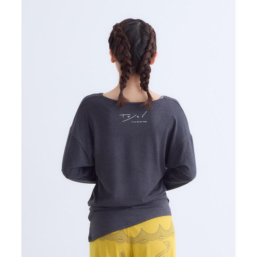 テジャス ヨガ セール tejas ヨガ トップス レディース 着痩せ ゆったり 体型カバー サラティトップス tl252182 七分袖 軽い ピラティス リラックスウェア かわ | tejas | 06