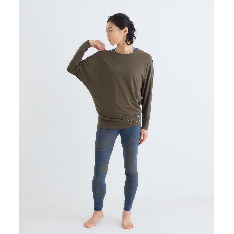 tejas テジャス ヨガ トップス レディース ドルマン ゆったり 体型カバー カリヤーナトップス tl252184 2025AW 長袖 丈長め ピラティス リラックスウェア かわい | tejas | 10