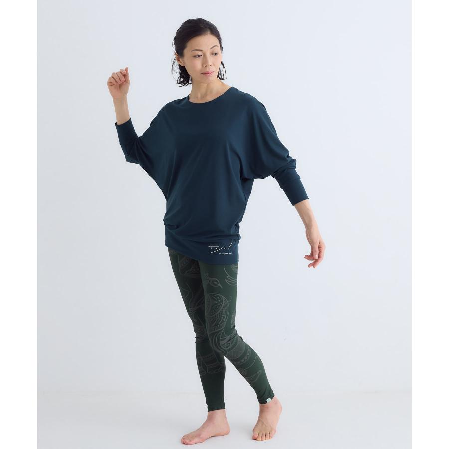 tejas テジャス ヨガ トップス レディース ドルマン ゆったり 体型カバー カリヤーナトップス tl252184 2025AW 長袖 丈長め ピラティス リラックスウェア かわい | tejas | 11