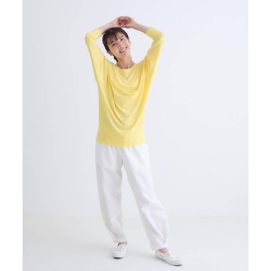 tejas テジャス ヨガ トップス レディース ドルマン ゆったり 体型カバー カリヤーナトップス tl252184 2025AW 長袖 丈長め ピラティス リラックスウェア かわい | tejas | 09