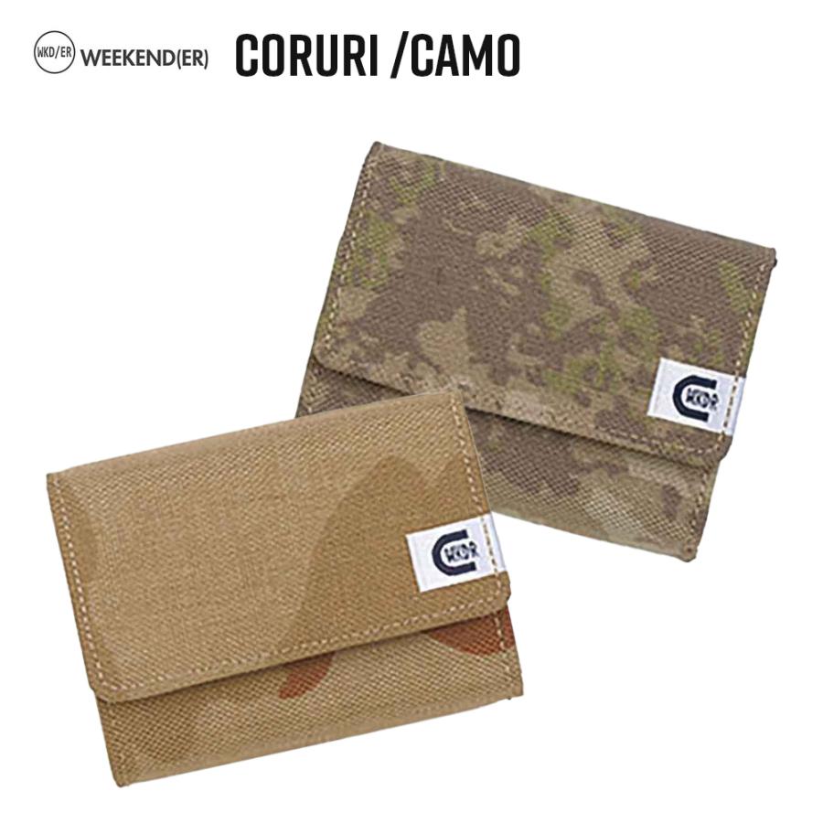 weekend(er) coruri camo カモフラージュ 柄 折りたたみ コンパクト ウォレット マイクロ 財布 weekend er ヘミングス｜psps