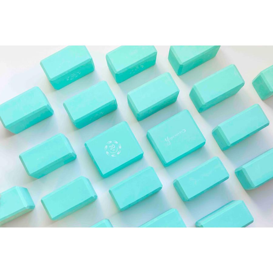 【２個セット】 ヨガワークス ヨガブロック 軽量 EVA mini 2個セット ミント yogaworks ヨガ ブロック プロップス ハーフサイズ おしゃれ | ヨガワークス | 11