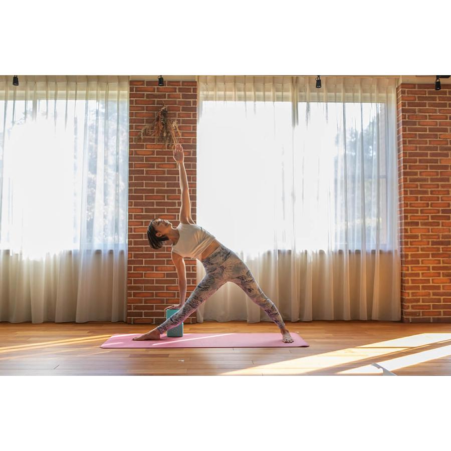 【２個セット】 ヨガワークス ヨガブロック 軽量 EVA mini 2個セット ミント yogaworks ヨガ ブロック プロップス ハーフサイズ おしゃれ | ヨガワークス | 14