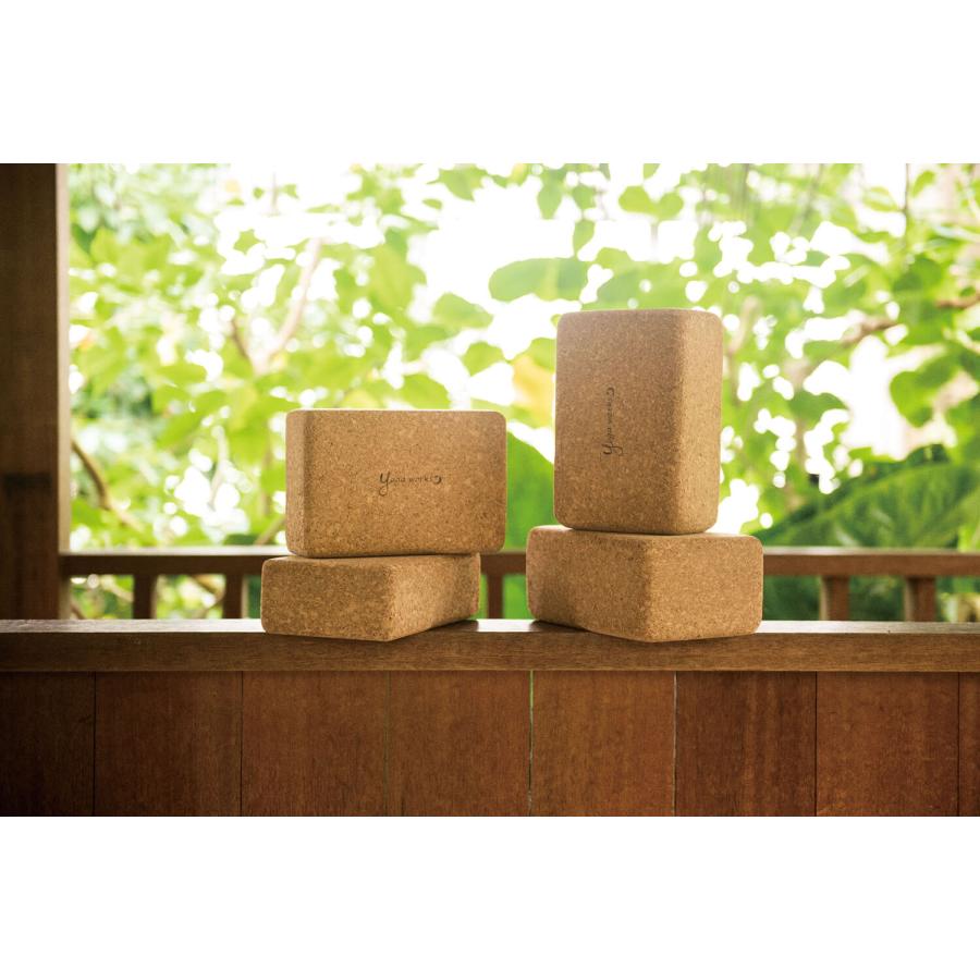 ヨガワークス ブロック ヨガブロック コルク yogaworks コルクヨガブロック M 単品 天然コルク 硬め プロップス 正規品 | ヨガワークス | 12