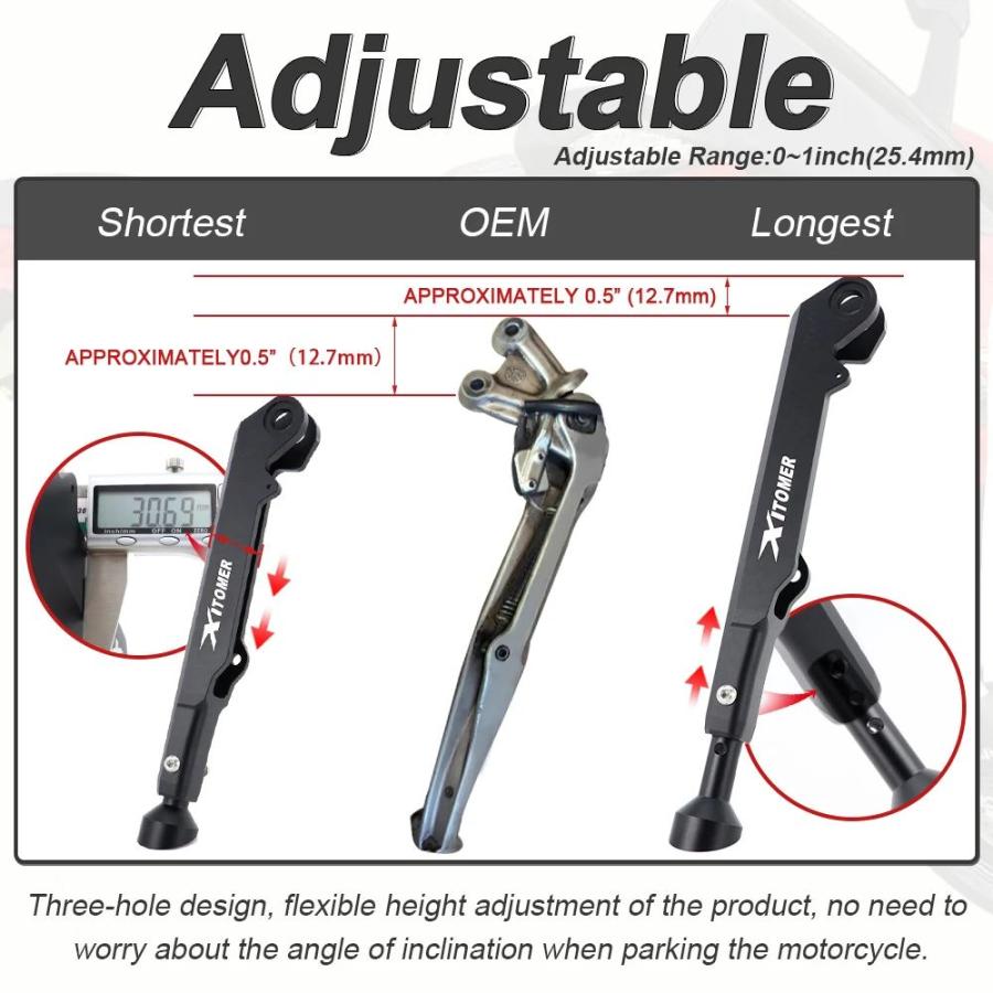 並行輸入品】バイク用 キックスタンド サイドスタンド