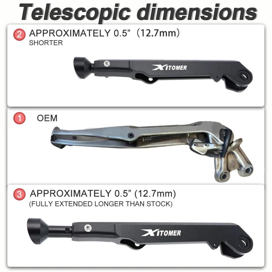 並行輸入品】バイク用 キックスタンド サイドスタンド