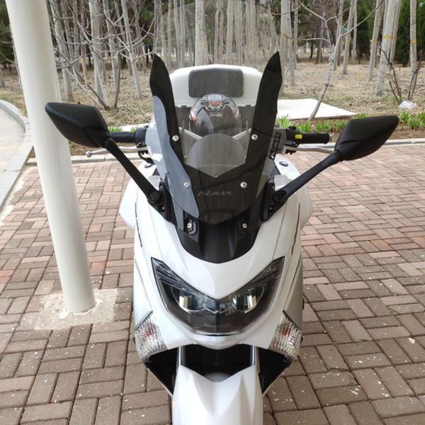 並行輸入品 ヤマハ NMAX155 NMAX 150 2016-2019NMAXミラーブラケット調節可能フロントガラス風防ブラケットの画像