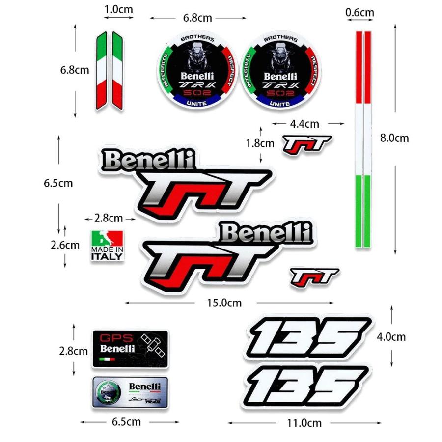 並行輸入品】 ベネリ TNT用ステッカー125 TNT 135 エキゾースト