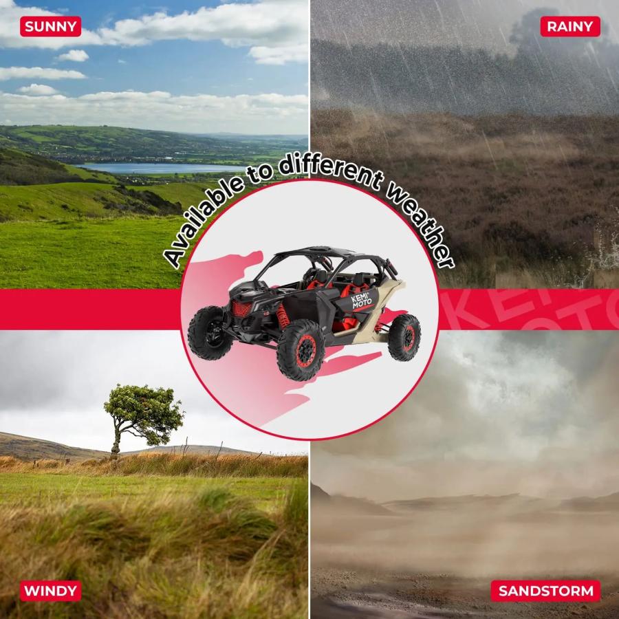 並行輸入品 OPTICAL MAVERICKX3アルミニウム RZR XP 4 TURBO 1000 PRO 2014 2022互換性UTVフラットルームエアキット_5