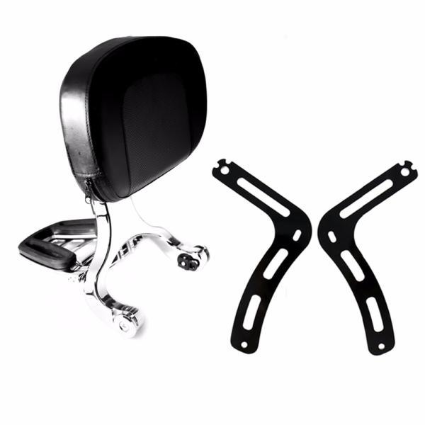 並行輸入品 ホンダ 2017-2020 rebel cmx 300 500モデル用 ブラック固定マウント&クローム運転席助手席バックレスト_1