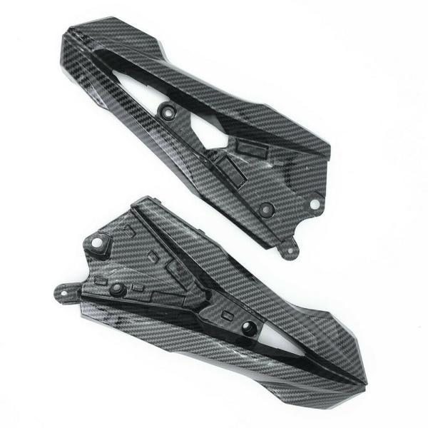 並行輸入品 カワサキ ABS プラスチック ハイドロ浸カーボン終わりサイド z800 2013-2016 ミドルエンジン ブラケットパネル_1