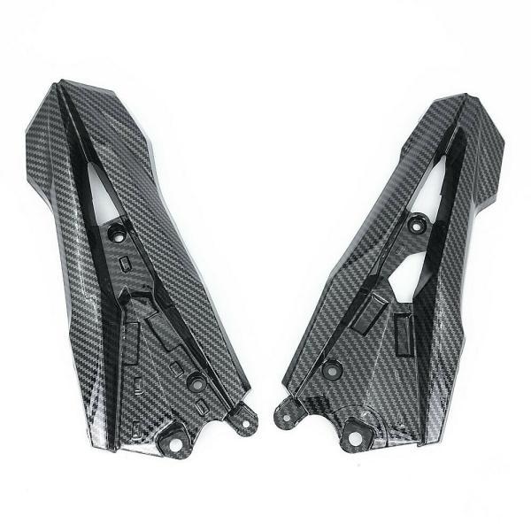 並行輸入品 カワサキ ABS プラスチック ハイドロ浸カーボン終わりサイド z800 2013-2016 ミドルエンジン ブラケットパネル_2