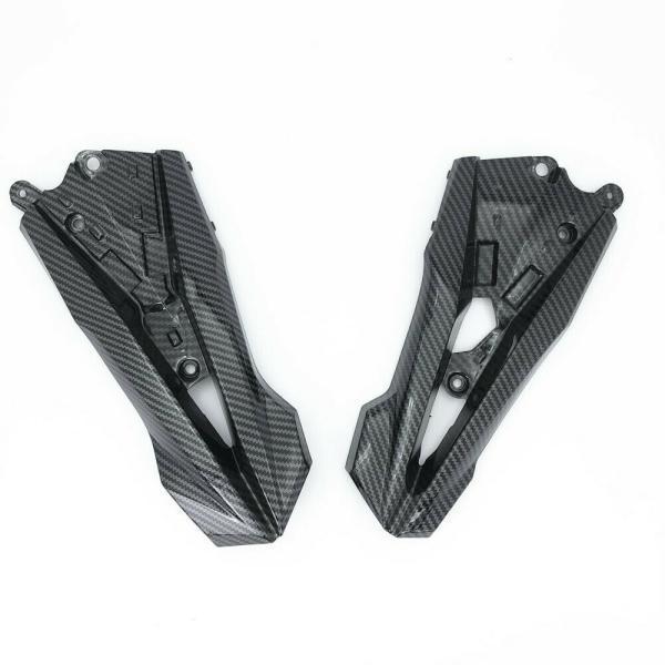 並行輸入品 カワサキ ABS プラスチック ハイドロ浸カーボン終わりサイド z800 2013-2016 ミドルエンジン ブラケットパネル_4