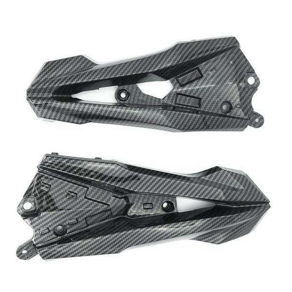 並行輸入品 カワサキ ABS プラスチック ハイドロ浸カーボン終わりサイド z800 2013-2016 ミドルエンジン ブラケットパネル_5