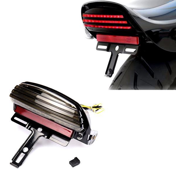 並行輸入品 ハーレーダビッドソン スモークらトリプルフェンダーダイナファットボブ fxdf fxst 2006up ウィンカーブレーキ ライト適合の画像