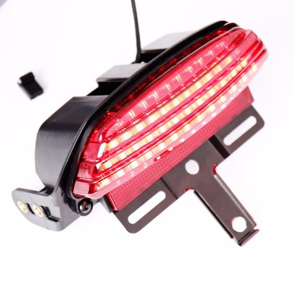 並行輸入品 ハーレーダビッドソン ソフテイル2006-2015 FXSTモデル用レッドトライバーフェンダーLEDテールブレーキライトの画像
