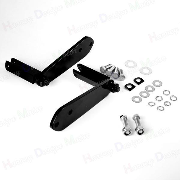並行輸入品 ハーレーダビッドソン ダイナFXD FXDL FXDB FXDC 1991-2016モデル用ブラックフットペグフットペグマウントキットの画像
