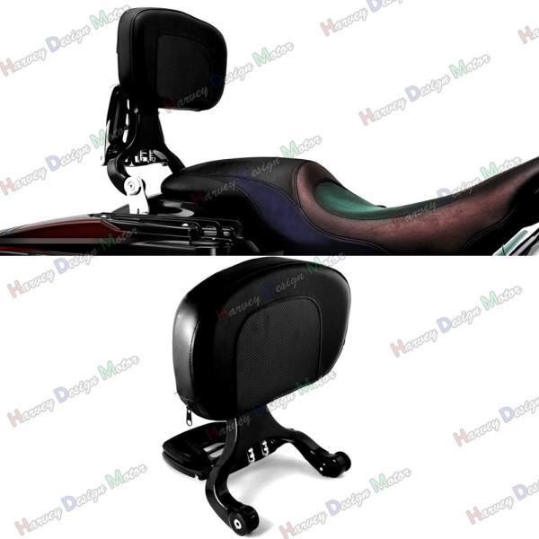 並行輸入品 ハーレーダビッドソン ソフテイルFLSTCヘリテージ2000-2017モデル用グロスブラックマウントキット\u0026アンプ運転席助手席の画像