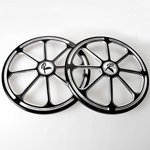 並行輸入品 ハーレーダビッドソン フロント＆リアビレットアルミバーストスピーカーグリルカバーリングエレクトラストリートトライグライドFLHTK 14 15 16_1