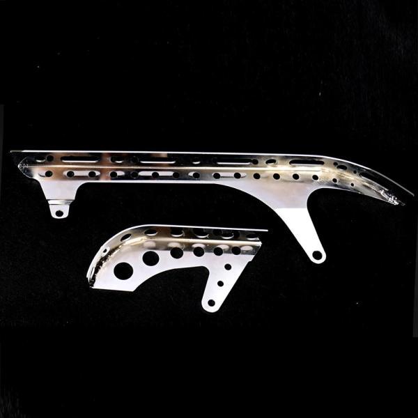 並行輸入品 ハーレーダビッドソン スポーツスターXL 883 1200 48 72 SUPERLOW 2004-2018用 フロント＆リア クロームドライブプーリー エンジンアッパーカバ_1