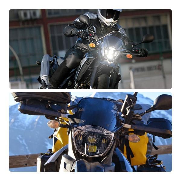 並行輸入品 ヤマハ ヘッドライト xt660xxt660r 2004年- 2016年xt660ヘッドライトe印e24防水ダートアセンブリの画像