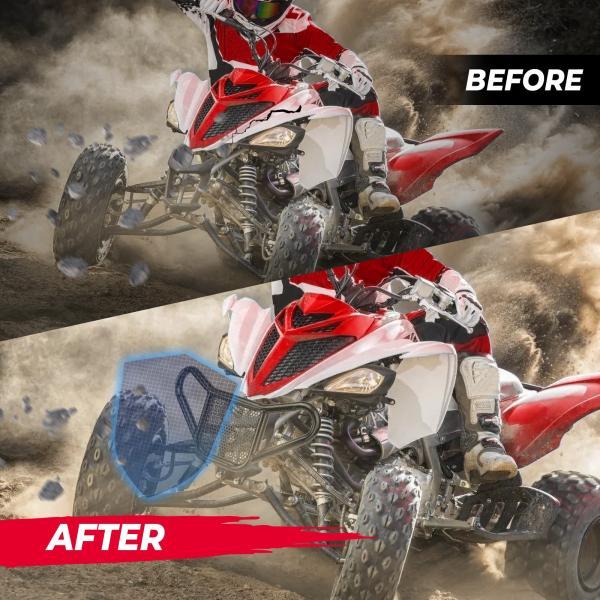 並行輸入品 atv front bumper guard compatible with 2018-2023 raptor yfm 700 700r accessories フロントバンパーガードの画像