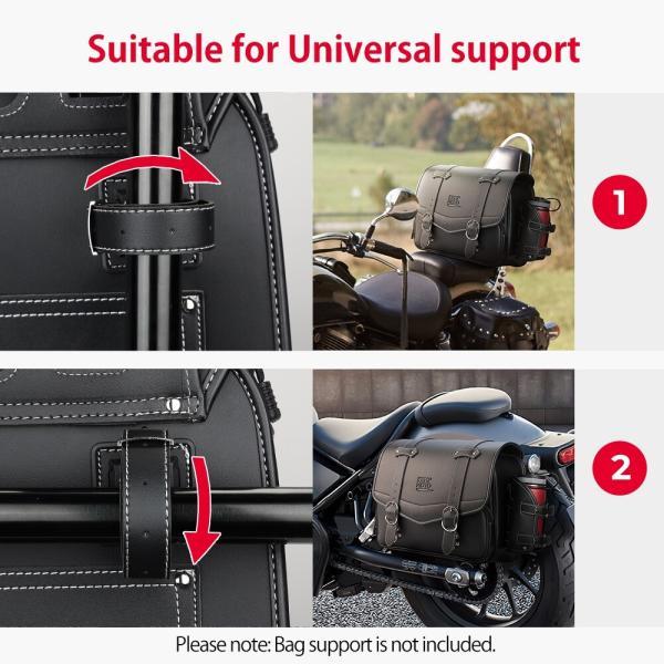 並行輸入品 ホンダ 15l サドルバッグサイド袋 250 1100 300 500 pu 袋防水の画像
