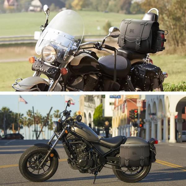 並行輸入品 ホンダ 15l サドルバッグサイド袋 250 1100 300 500 pu 袋防水の画像