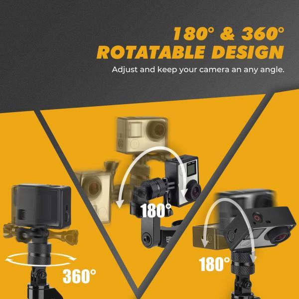 並行輸入品 cfmoto ポラリス rzr 800 900 1000 xp UV 1.65-2インチ カメラ ホルダー go pro ヒーロー用カンナムマーベリック x3 用の画像