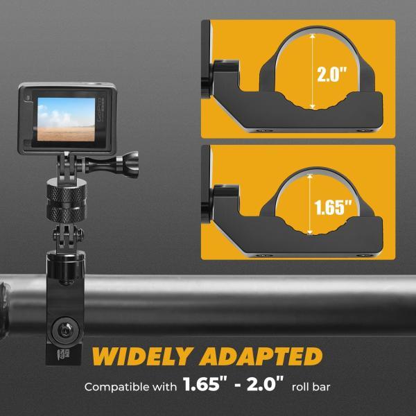 並行輸入品 cfmoto ポラリス rzr 800 900 1000 xp UV 1.65-2インチ カメラ ホルダー go pro ヒーロー用カンナムマーベリック x3 用の画像