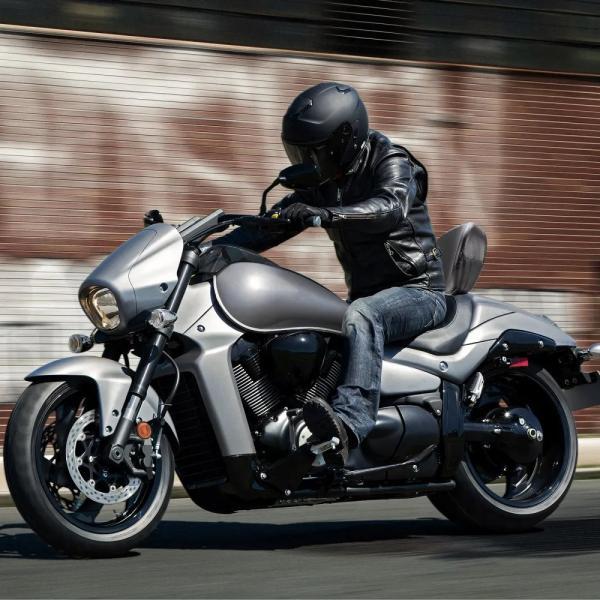 並行輸入品 スズキ pu ブルバード m109r ドライバーライダー革モータードライバーライダー sissy 座席革背部パッドの画像