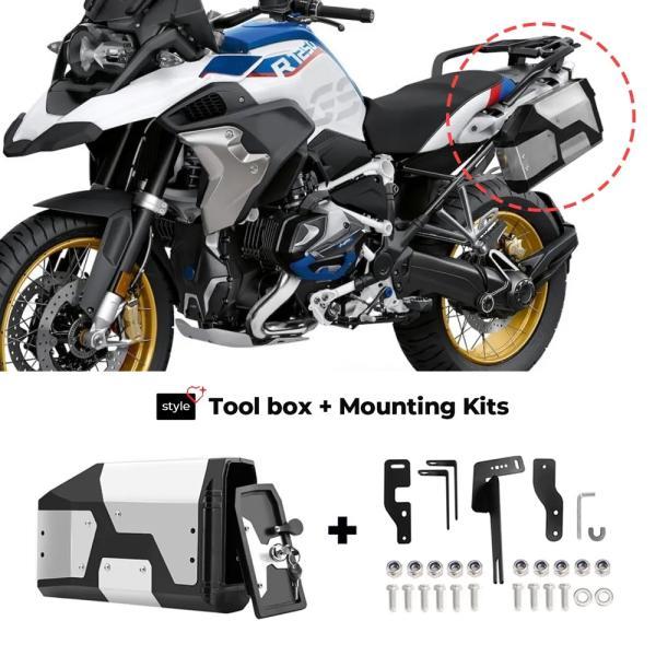 並行輸入品 BMW R1250GS R1200GS LC 高度 F800GS F700GS F 800 GS R 1200 GS 左側ブラケット アルミニウム箱_4