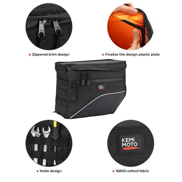 並行輸入品 サドル・バッグソフトスポーツスタークルーザーダート サドル・バッグスクーターパニエ 26l 自在継手投げの画像
