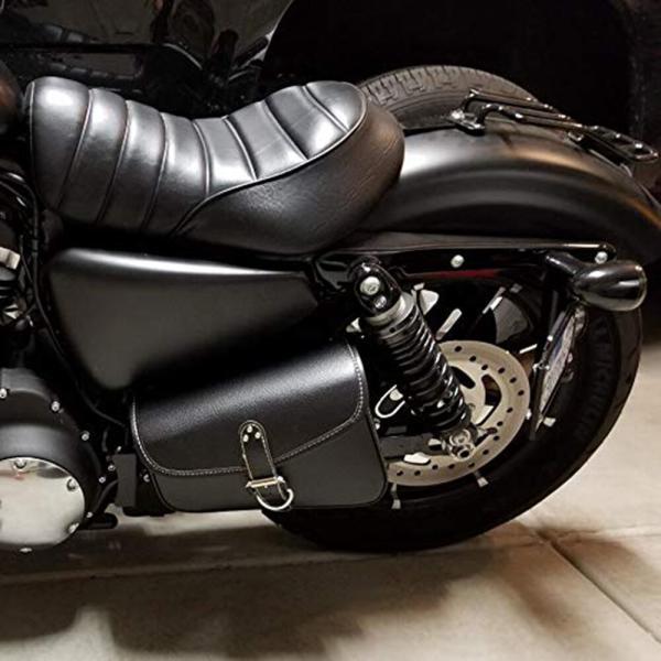 並行輸入品 ホンダ 袋 pu 革サドル袋サドル swingarm 袋側用具袋 sportster 1200 cmx500 防水の画像