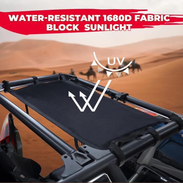 並行輸入品 ポラリスRZR XP/XP4 1000 RZR PRO XP/XP4 2014-2023 UTVルーフストレージネット天井カーゴポケットの画像