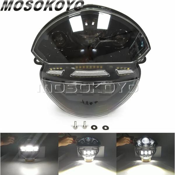 並行輸入品 ドゥカティ モンスター 696 695 795 796 1000 1100/s フロントヘッドライトヘッドライト アセンブリ ビーム ヘッド ライト ランプの画像