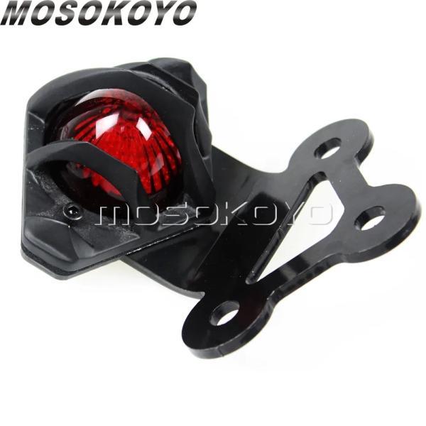 並行輸入品 バイクパーツ レトロテールライト チョッパークルーザーカフェ レーサー リアブレーキストップライト 12v テールランプ自在継手の画像