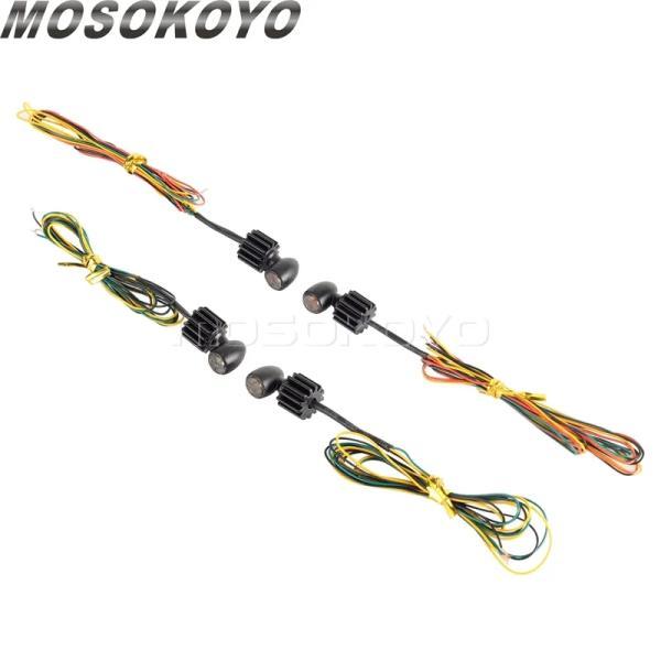 並行輸入品 ハーレーダビッドソン 小型 チョッパー カスタム方向信号 表示器 点滅 drl ブレーキ ライト フラッシャー 5mmの画像