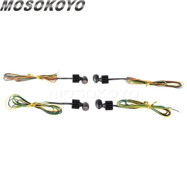 並行輸入品 ハーレーダビッドソン 小型 チョッパー カスタム方向信号 表示器 点滅 drl ブレーキ ライト フラッシャー 5mmの画像