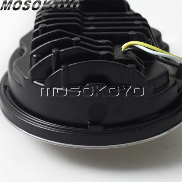 並行輸入品 ハーレーダビッドソン 5-3/4 \" ダイナ fxst テール fxstc スポーツスターヘッドライト レトロ フロントヘッド ランプ アッパー ビーム"_4