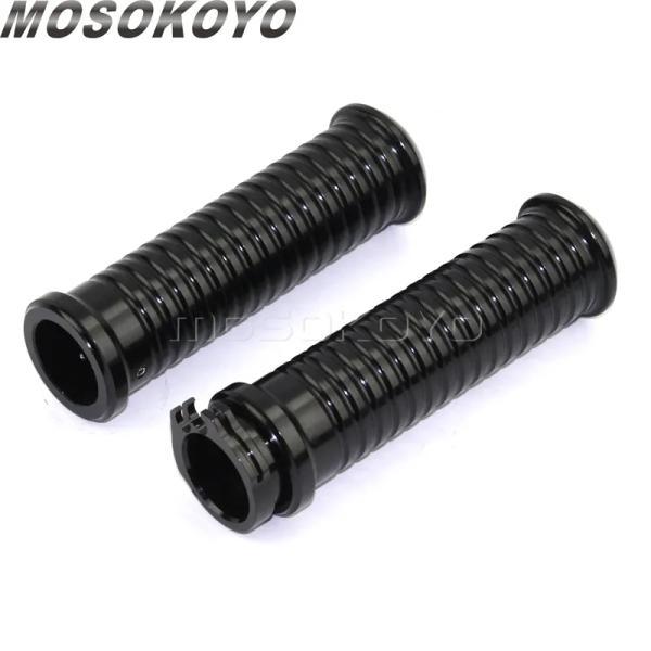 並行輸入品 ハーレーダビッドソン スポーツスター883 R Lチョッパークラシックヤマハスズキ25mmアルミカスタムハンドルグリップハンドグリップリブグリップ_1