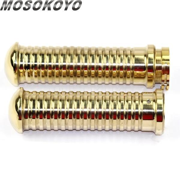 並行輸入品 ハーレーダビッドソン スポーツスター883 R Lチョッパークラシックヤマハスズキ25mmアルミカスタムハンドルグリップハンドグリップリブグリップ_4