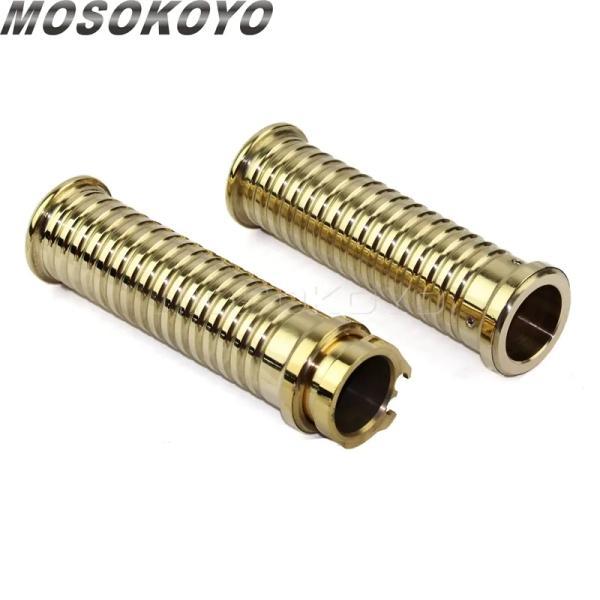 並行輸入品 ハーレーダビッドソン スポーツスター883 R Lチョッパークラシックヤマハスズキ25mmアルミカスタムハンドルグリップハンドグリップリブグリップ_5
